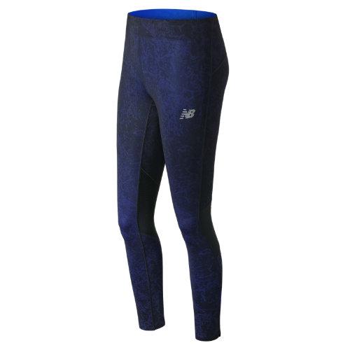 New Balance 71230 Women's Impact Premium Printed Tight - Blue (wp71230fer)