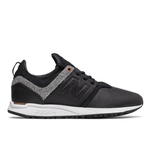 New Balance 247 Nb Grey Women's Sport Style Shoes - Black/brown (wrl247gy)