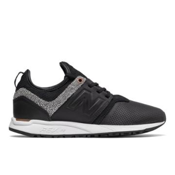 New Balance 247 Nb Grey Women's Sport Style Shoes - Black/brown (wrl247gy)
