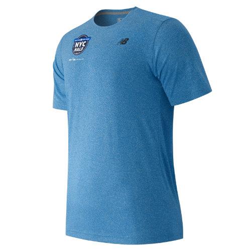 New Balance 53081 Men's United Nyc Half Finisher Ss Tee - Blue (mt53081vebh)