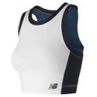 New Balance 91213 Women's Q Speed Crop Top - White/black (wt91213wt)