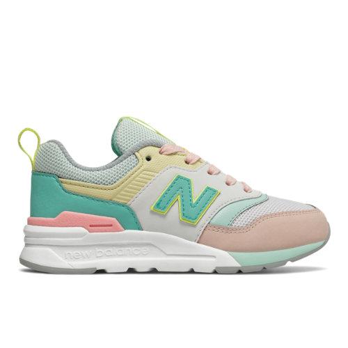 New Balance 997h Kids Grade School Lifestyle Shoes - Blue/pink (gr997hcl)