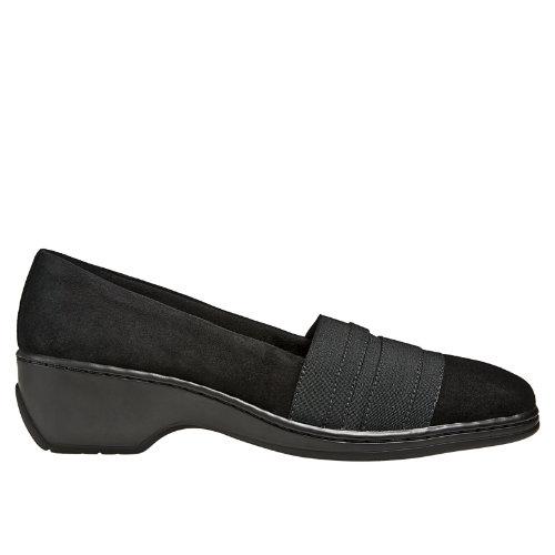 Aravon Kasey Women's Casuals Shoes - Black Suede (aab02bks)