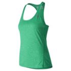 New Balance 53149 Women's Heathered Tank - Green (wt53149djh)