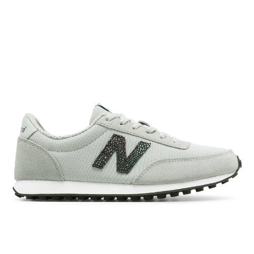 New Balance 410 70s Running Suede Women's Running Classics Shoes - Silver/black (wl410bu)