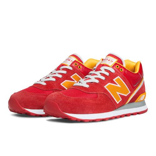 New Balance Stadium Jacket 574 Men's 574 Shoes - Red, Yellow (ml574sjy)