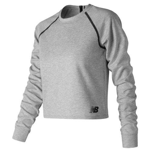 New Balance 73527 Women's 247 Luxe Crop Long Sleeve - Grey (wt73527ag)