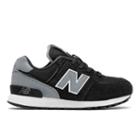 New Balance 574 High Visibility Kids' Pre-school Lifestyle Shoes - Black/grey (kl574cup)