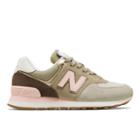 New Balance 574 Metallic Patch Women's 574 Shoes - Grey/yellow (wl574mla)