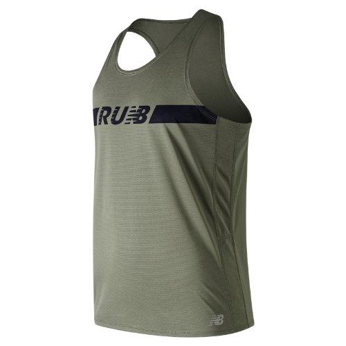 New Balance 91166 Men's Printed Accelerate Singlet - (mt91166)