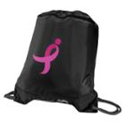 New Balance 034 Women's Pink Ribbon Sackpack - Black, Komen Pink (nbk-034bk)