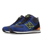 New Balance 574 Outside In Mid-cut Men's 574 Shoes - Blue, Black, Red (mlm574ob)