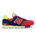 New Balance 574 Cut And Paste Kids Grade School Lifestyle Shoes - Blue/red (kl574wig)