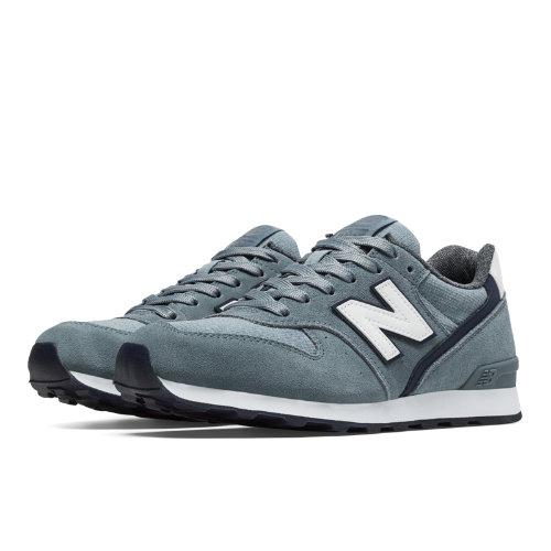New Balance 696 Shadows Women's Running Classics Shoes - Grey, White (wl696shb)