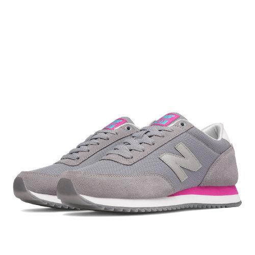 New Balance 501 Ripple Sole Women's Running Classics Shoes - Grey, Azalea (wz501aac)