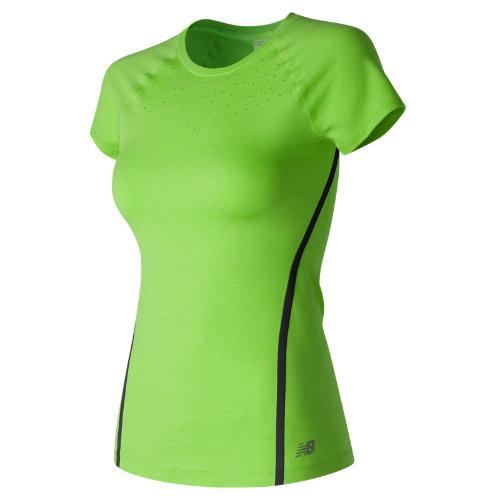 New Balance 61102 Women's Trinamic Short Sleeve Top - Green (wt61102loh)
