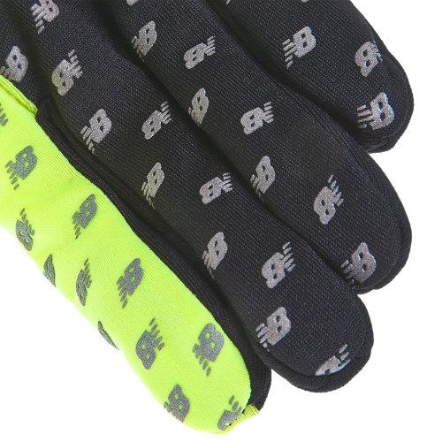 New Balance 144 Men's Interval Glove - Hi Viz Yellow, Black (nb144yl)