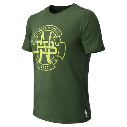 New Balance 4361 Men's Graphic Tee - Chive, Light Yellow (emet4361civ)