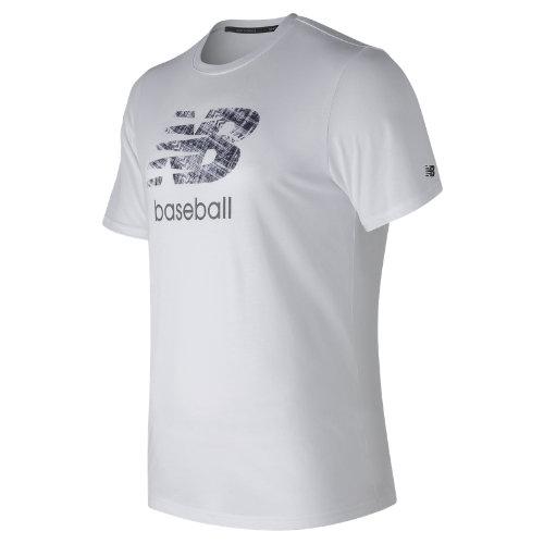 New Balance 73703 Men's Baseball Grind 5050 Tee - White (mt73703wt)