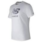 New Balance 73703 Men's Baseball Grind 5050 Tee - White (mt73703wt)