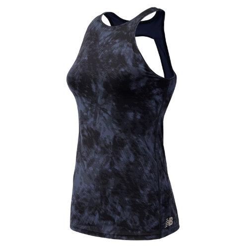 New Balance 71464 Women's Open Back Printed Tank - Grey (wt71464odf)