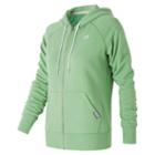 New Balance 63550 Women's Classic Full Zip Hoodie - Green (wj63550vdj)