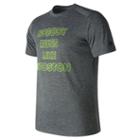 New Balance 71091 Men's Heather Graphic Tee - Grey (mt71091bhg)