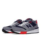 597 New Balance Men's Running Classics Shoes - Grey/blue Black/red (ml597aab)
