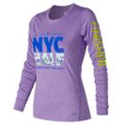 New Balance 63134 Women's United Nyc Half Finisher Ls Tee - (wt63134v-uf)