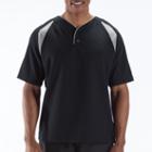 New Balance 8710 Men's Pro Elite Short Sleeve - Team Black, Athletic Grey (tmuj8710tbk)