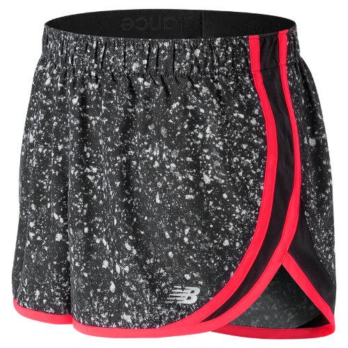 New Balance 53163 Women's Accelerate 2.5 Inch Printed Short - Black (ws53163bcz)