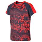 New Balance 12515 Kids' Ss Printed Performance Tee - Grey/orange (bt12515toe)