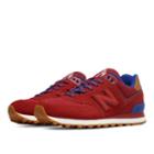 New Balance 574 Collegiate Women's 574 Shoes - Crimson/red/atlantic (wl574amd)