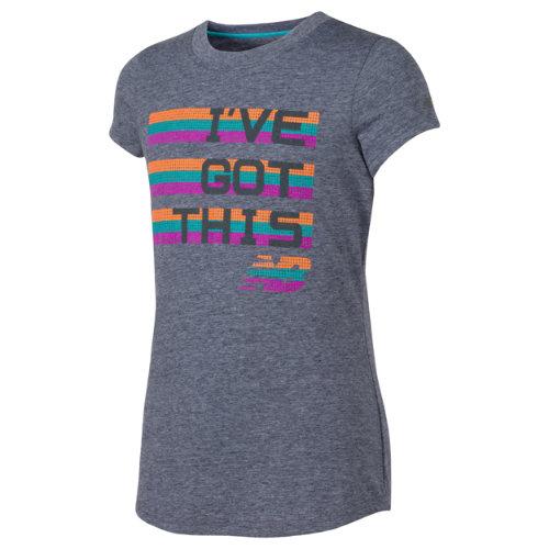 New Balance 14499 Kids' Short Sleeve Graphic Tee - Grey (gt14499thn)