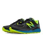 New Balance Fresh Foam Hierro Men's Trail Running Shoes - Black/green/yellow (mthierb)