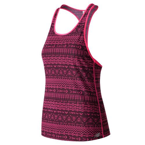 New Balance 71233 Women's Mesh Tank - Red/black (wt71233bbs)