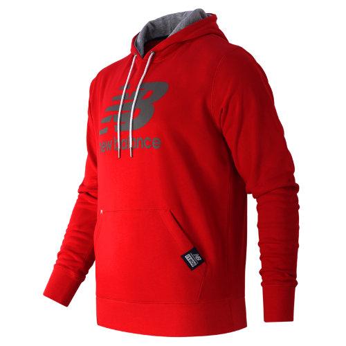 New Balance 53517 Men's Pullover Hoodie - Chrome Red (mt53517ced)