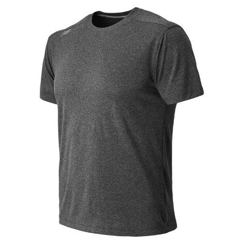 New Balance 4398 Men's Short Sleeve Tech Tee - Heather Charcoal (mft4398hc)