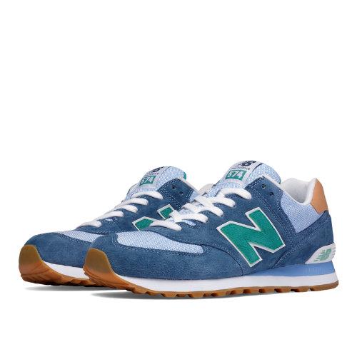 New Balance 574 Premium Cruisin Men's 574 Shoes - Lagoon, Cornflower (ml574pia)