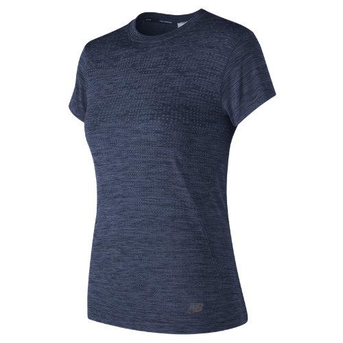 New Balance 71156 Women's M4m Seamless Short Sleeve - Navy (wt71156vdh)
