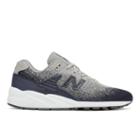 New Balance 580 Re-engineered Jacquard Men's Sport Style Sneakers Shoes - Grey/navy (mrt580jv)