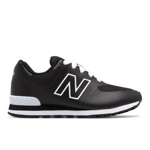 New Balance 574 Puddle Jumper Kids Grade School Lifestyle Shoes - Black/white (kl574p8g)