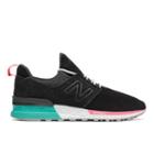New Balance 574 Sport Men's Sport Style Shoes - Black/blue (ms574doa)