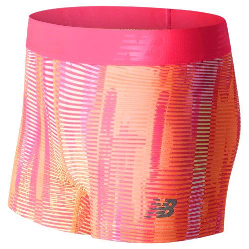New Balance 71127 Women's Accelerate Printed Hot Short - Orange/black (ws71127vta)