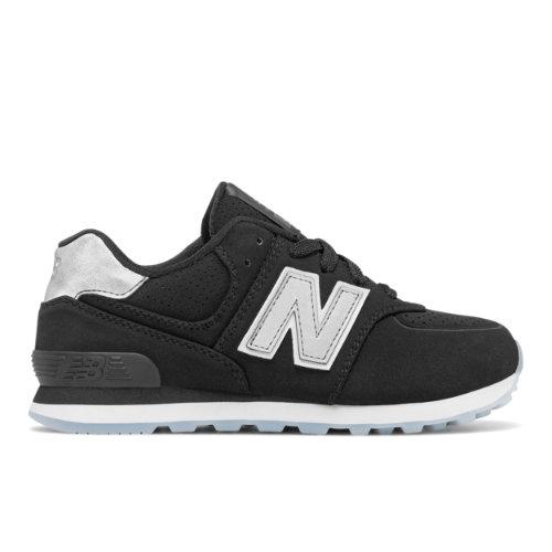 New Balance 574 Luxe Rep Kids' Pre-school Lifestyle Shoes - Black (kl574ykp)