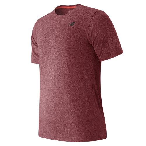 New Balance 53081 Men's Short Sleeve Heather Tech Tee - Red (mt53081sdh)