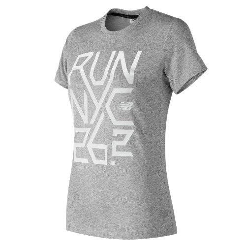 New Balance 73123 Women's Nyc Marathon Heather Tech Tee - (wt73123v-ne)