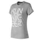 New Balance 73123 Women's Nyc Marathon Heather Tech Tee - (wt73123v-ne)