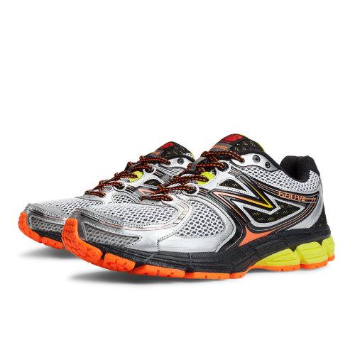 New Balance 680v2 Men's Neutral Cushioning Shoes - Silver, Orange, Black (m680wo2)