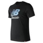 New Balance 91588 Men's Essentials Bridge Tee - Black/blue (mt91588bk)